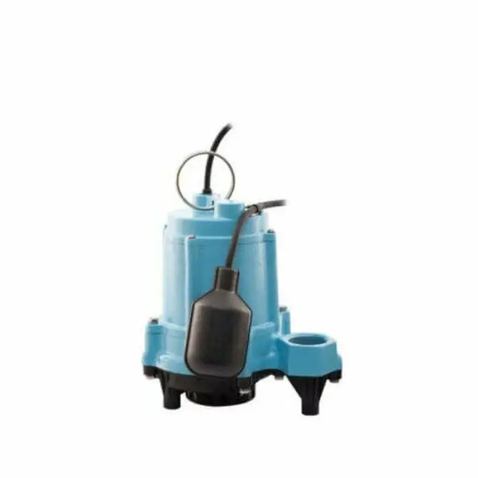 Little Giant - Cast Iron Submersible Sump Pump W/ Tether Float Switch 1/3 Hp 1