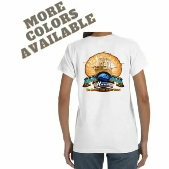 Sea Gear - Women's Flaming Scallop Short Sleeve 1