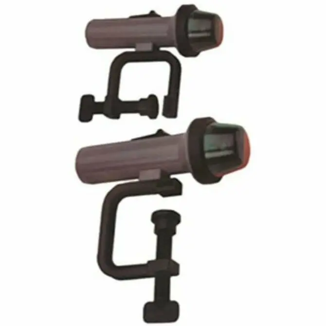 Fulton - 2 D-Cell Portable Bowlite With C-Clamp Vertical Mount 1