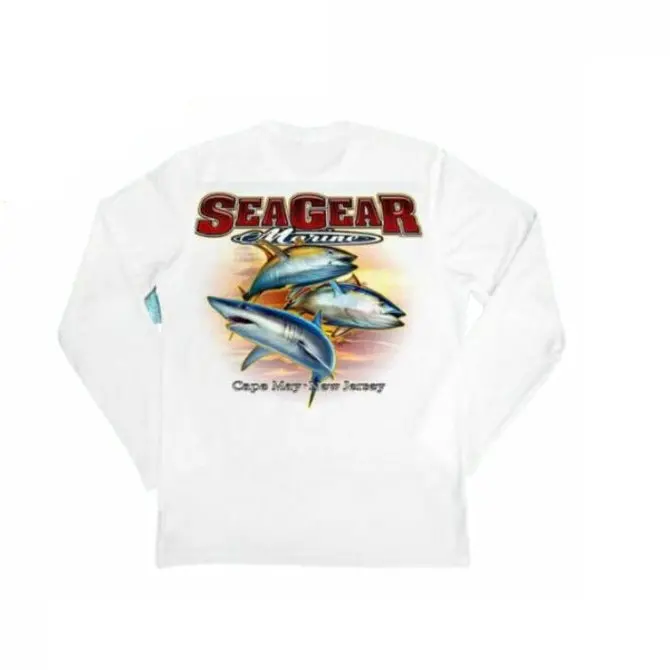 Native Outfitters Sea Gear SPF 50 Long-Sleeve Fishing Shirt – 3-Fish Print
