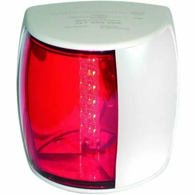 Hella - Naviled Pro Multivolt 9-33V Dc 2 Nm Led Port Light With Colored Outer Lens And White Shroud 1