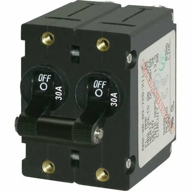 Blue Sea - Push Button Reset Only Quick Connect Circuit Breaker 1