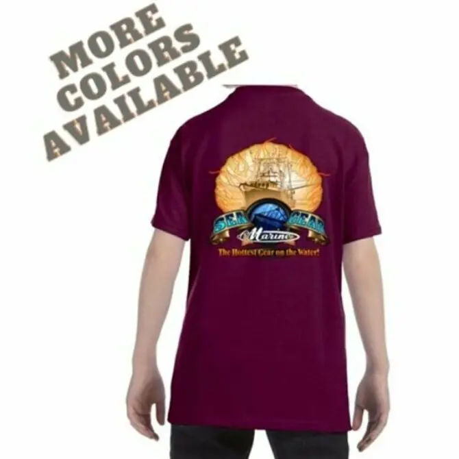 Sea Gear Kids’ Flaming Scallop Graphic T-Shirt – Short Sleeve
