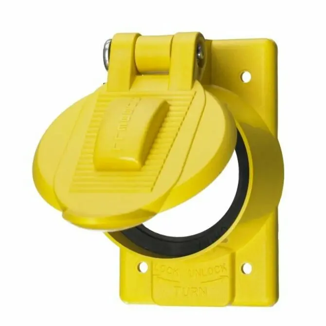 Hubbell - Life Cover Plate, Marine Grade, Weatherproofing For 50A Receptacles 1