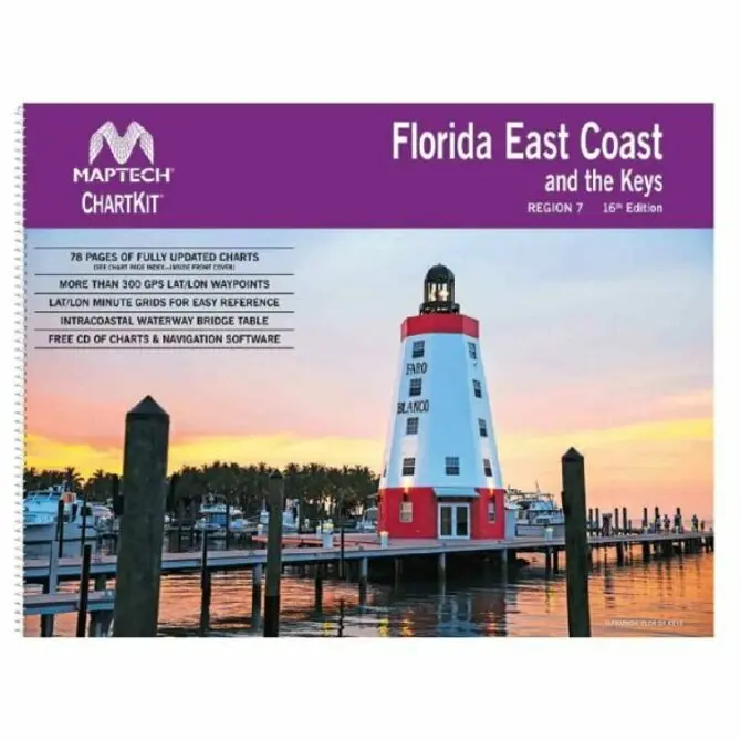 Maptech - Chartkit Region 7, 16Th Edition. Flordia East Coast And The Keys 1