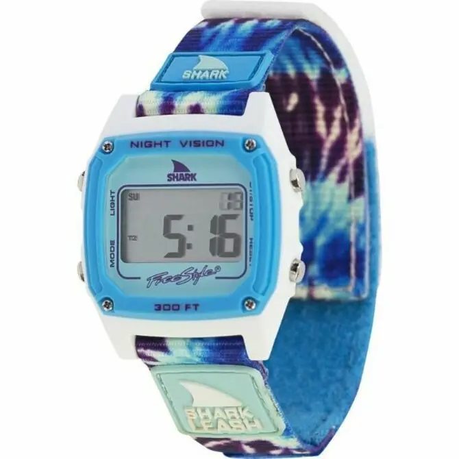 Freestyle- Shark Classis Leash Blue Tye Dye 1