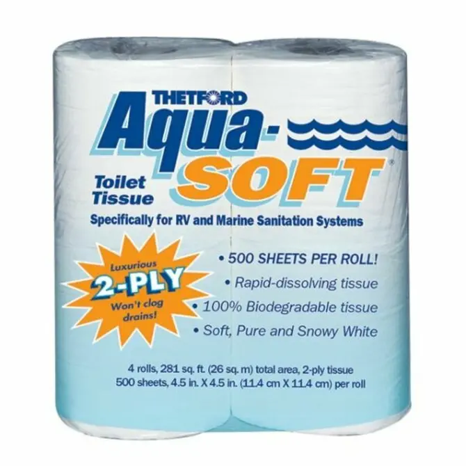 Thetford - Aqua-Soft Toilet Tissue - 4-Pack 1