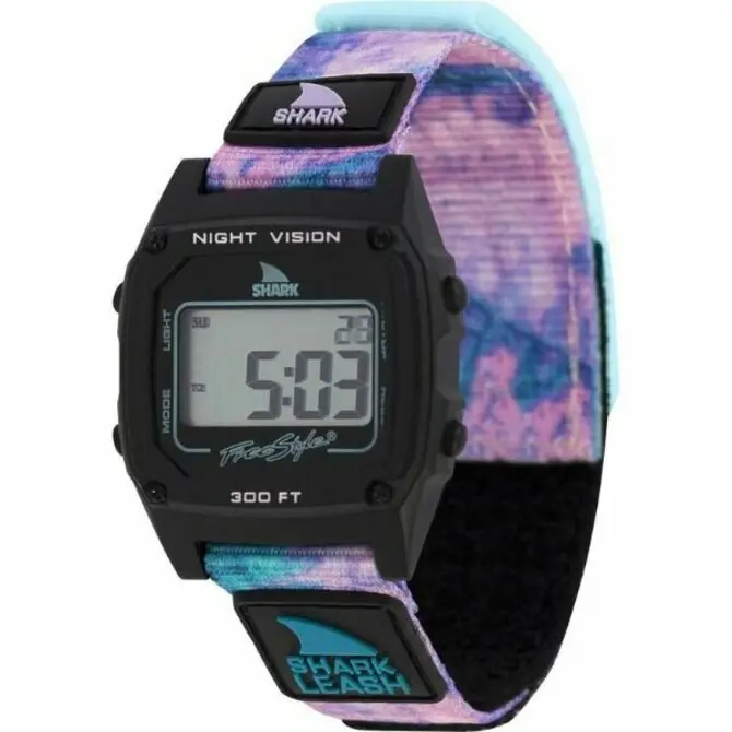Freestyle- Shark Classis Leash Black Tye Dye 1