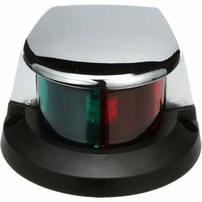 Sea Choice - Zamak Chrome-Plated 12V Bi-Color Led Boat Navigation Bow Light, 4-Inch 1