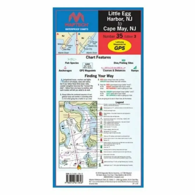 Maptech - Little Egg Harbor, Nj To Cape May, Nj 1