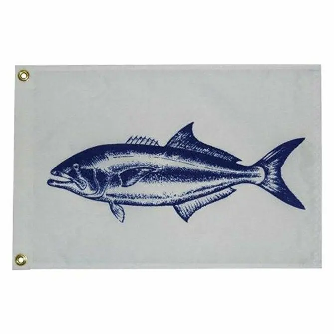 Taylor Made - Blue Fish Flag  12" X 18" 1