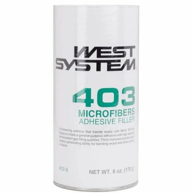 West System - 403 Microfiber Adhesive Filler 6 Oz. Off White 1