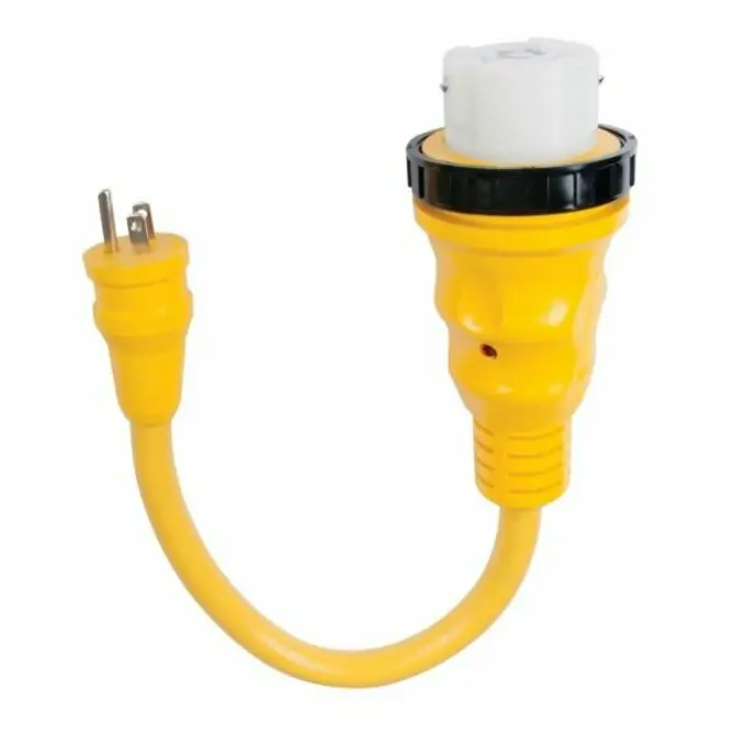 Marinco - Pigtail Adapter, 15A 125V Male To 50A 125/250V Female 1