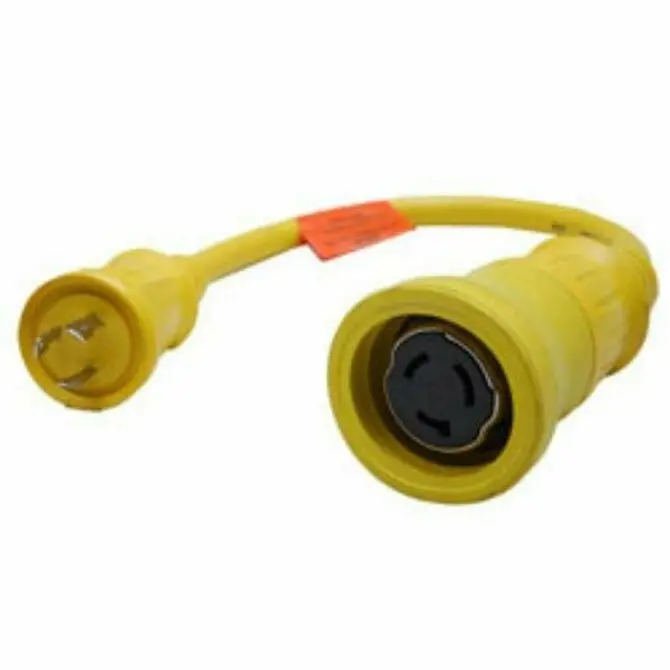 Hubbell - 50A - 30A Pigtail Adapter 50 Amp Yellow 1