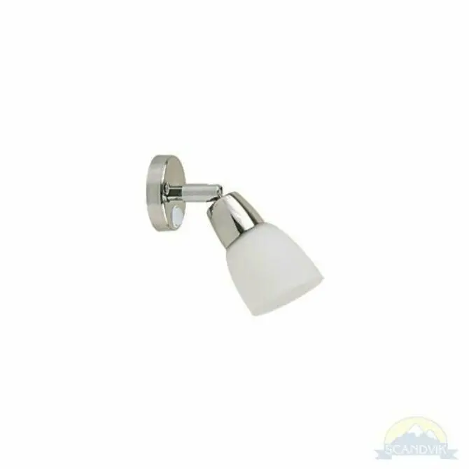 Scandvik - Led Frosted Glass Shade Cabin & Reading Light 1