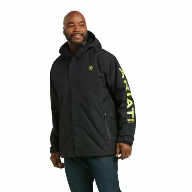 Ariat - Men's Rebar Stormshell Logo Waterproof Jacket 1