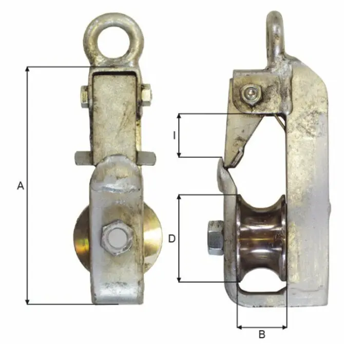 Blue Line- Swivel Eye Snatch Block, Galvanized 1