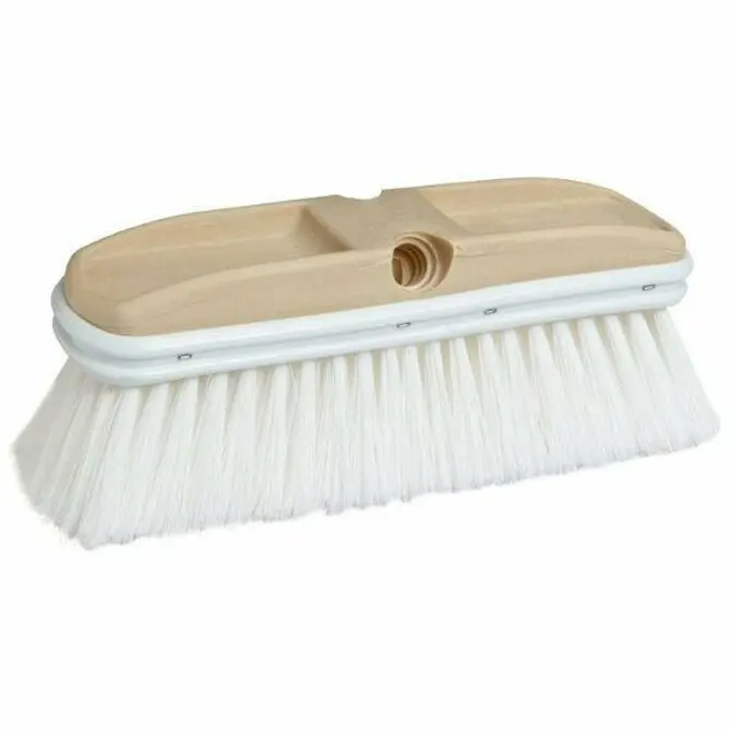 Weiler - 9-1/2" X 2-3/4" Block Size, Flagged White Polystyrene Fill, Vehicle Care Wash Brush 1