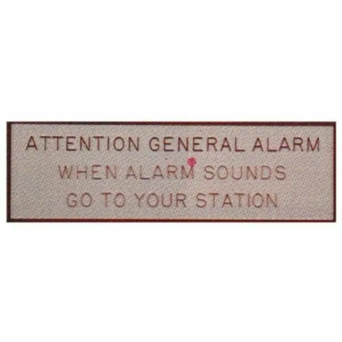 Bernard - General Alarm Plaque 1
