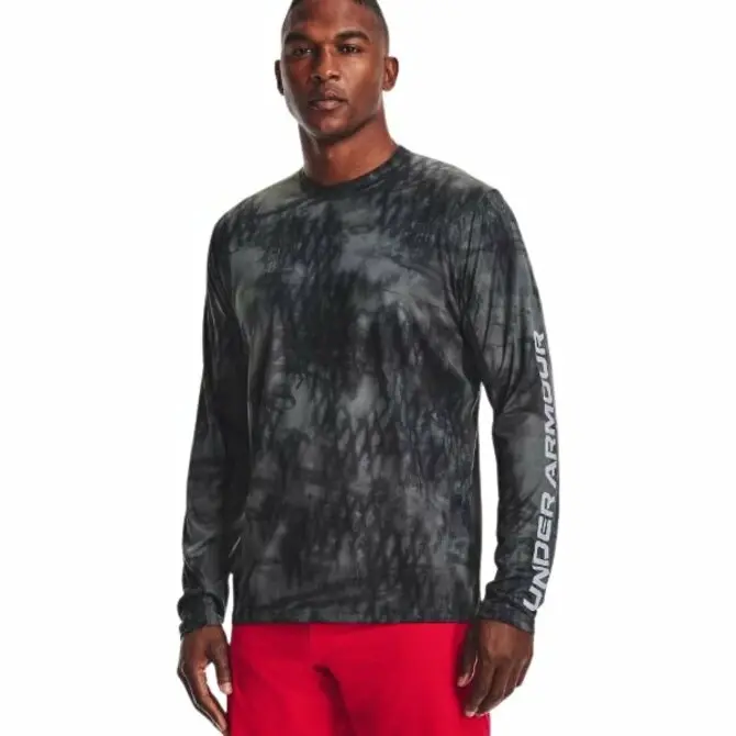 Under Armour Men's Iso-Chill Shorebreak Camo Long Sleeve Shirt