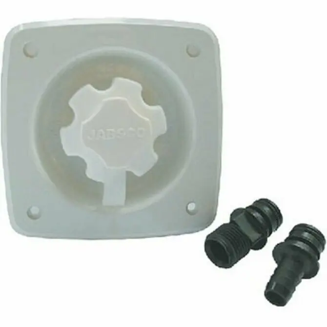 Jabsco - 45 Psi White Flush Mount Water Pressure Regulator 1