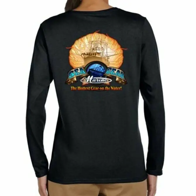 Sea Gear - Women's Flaming Scallop Long Sleeve 1
