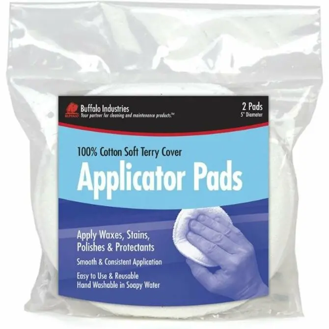Buffalo - Terry Cloth Wax Applicator Pads, 2-Pack 1