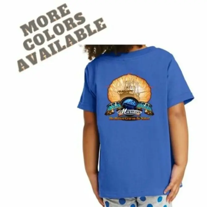 Sea Gear Kids Flaming Scallop Graphic T-Shirt – Short-Sleeve Cotton Top