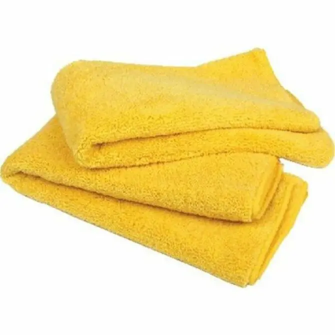 Buffalo - Industries Microfiber Cleaning Cloth-Yellow 20" X 20" - 15 Pack 1