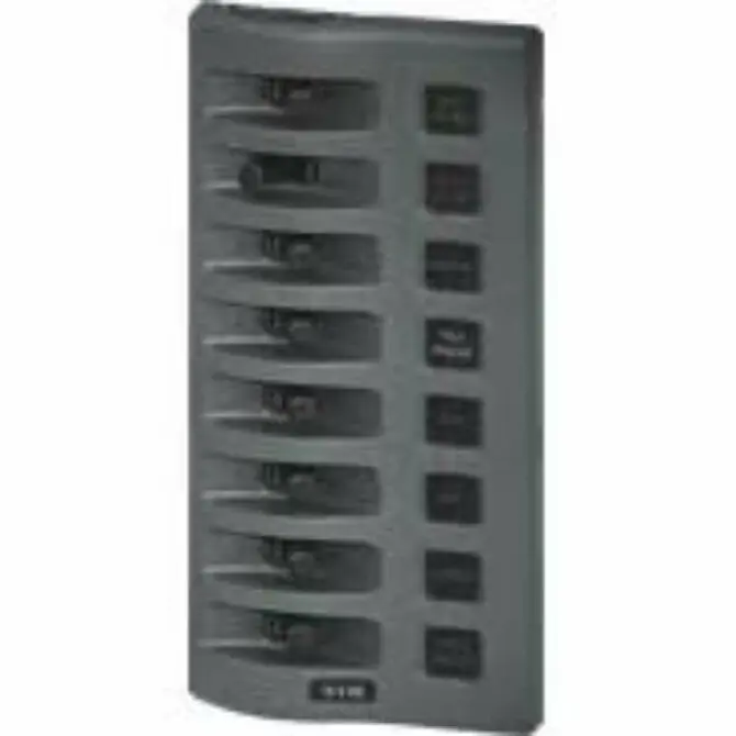 Blue Sea - Weatherdeck® 12V Dc Waterproof Fuse Panel - Gray 8 Positions 1