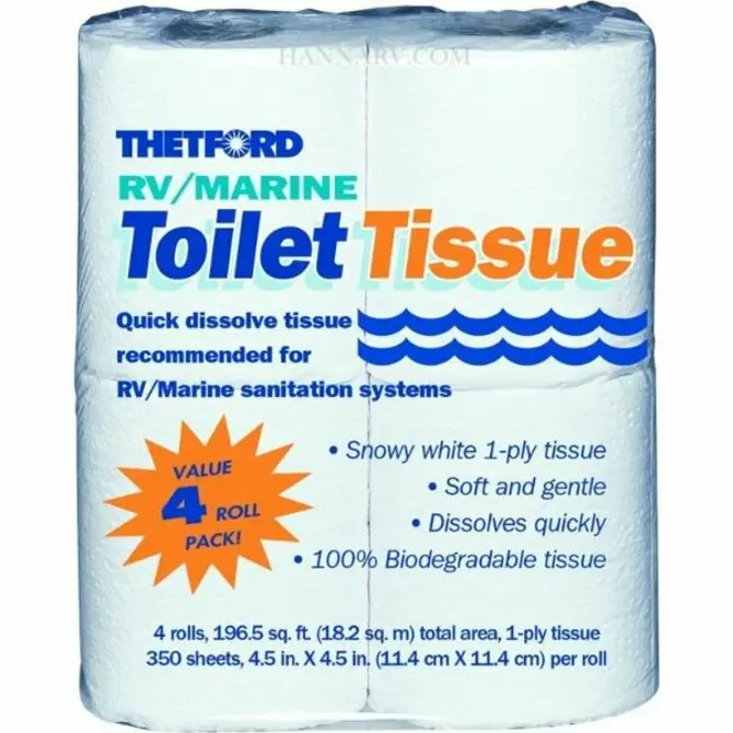 Thetford - Toilet Tissue - 4 Roll Pack 1