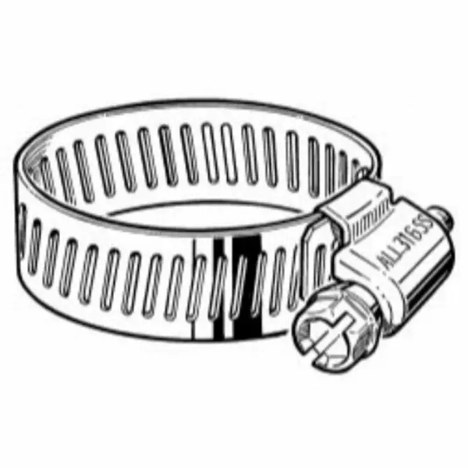 Precision - 316 Stainless Steel Worm Gear Hose Clamp 1