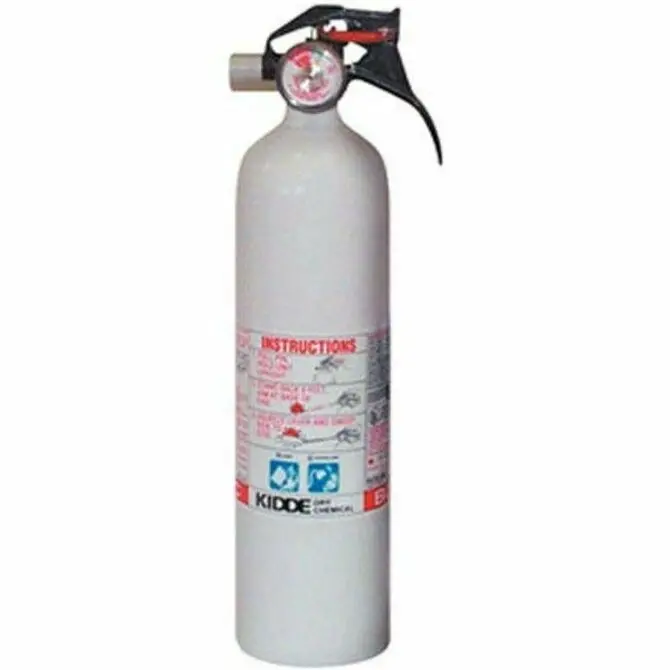 Kiddie - Mariner White 10 Bc W/Gauge Fire Extinguisher 1