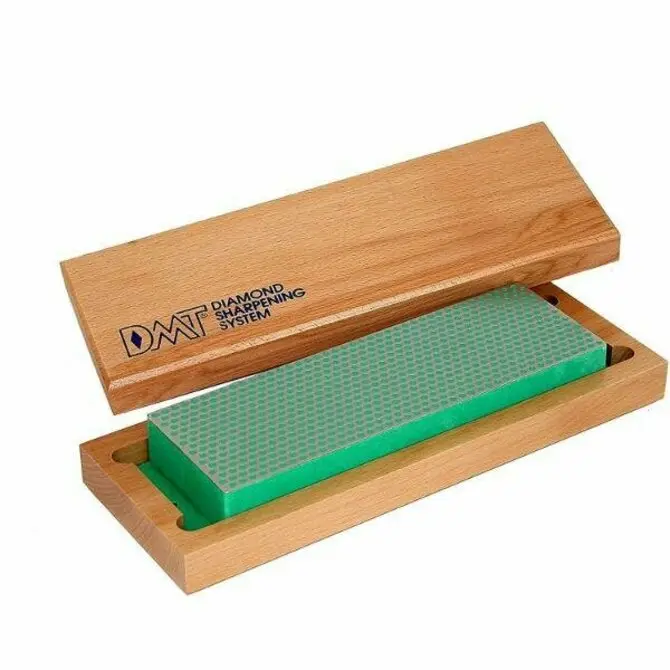 Dmt - 8-Inch Diamond Whetstone Sharpener, Fine With Hardwood Box 1