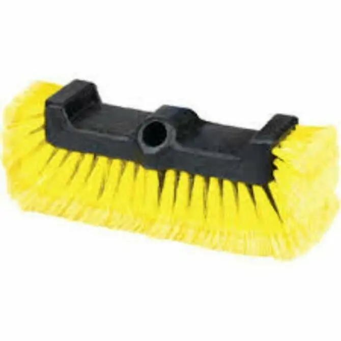 Sea Dog -Yellow Medium Universal/Acme Thread Boat Hook Three Sided Bristle Brush 1