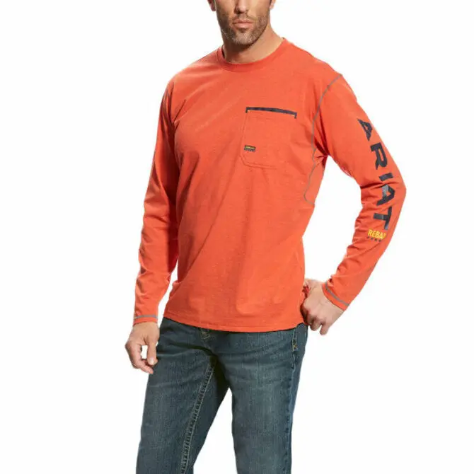 Ariat- Rebar Workman Logo Long Sleeve T-Shirt 3
