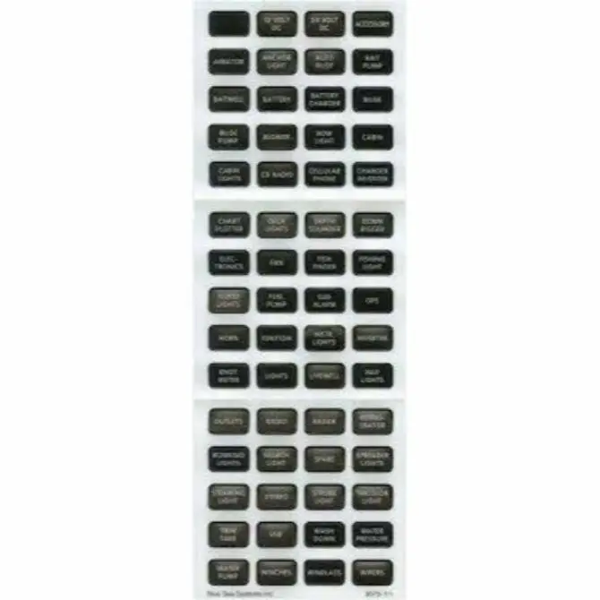 Blue Sea - Black 60 Label Set 1