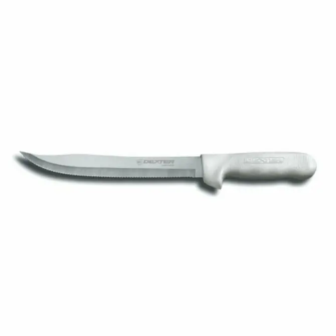 Dexter Russell - Sani-Safe 9" Scalloped Utility Slicer 1