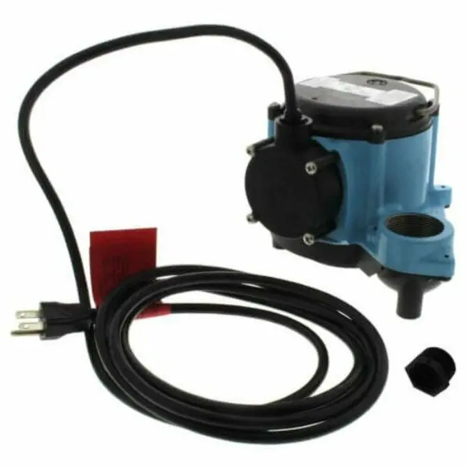 Little Giant - Manual Submersible Sump Pump,10' Cord 115V, 4/10Hp 1