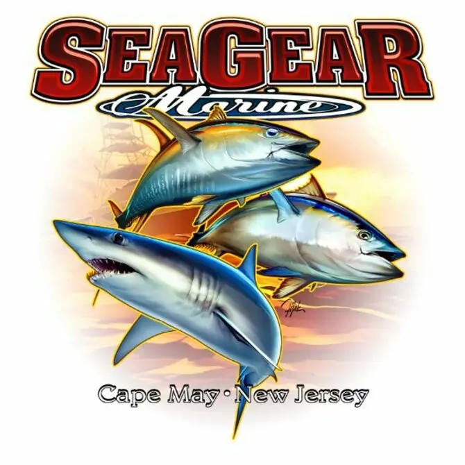 Sea Gear - 3 Fish Sticker 1