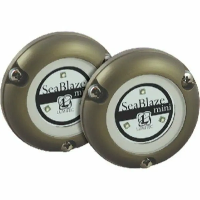 Lumitec - Seablaze Mini Underwater Light, Brushed, White, 2-Pack 1
