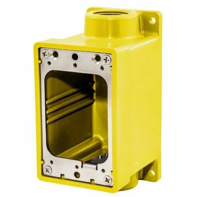 Hubbell - Watertight Fd Box 3/4 Yellow Yellow 1