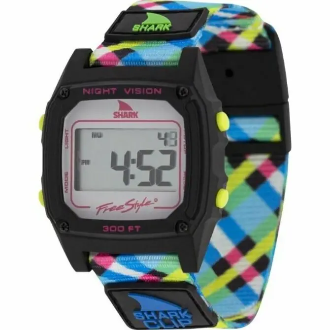 Freestyle- Shark Classic Clip Neon Plaid 1