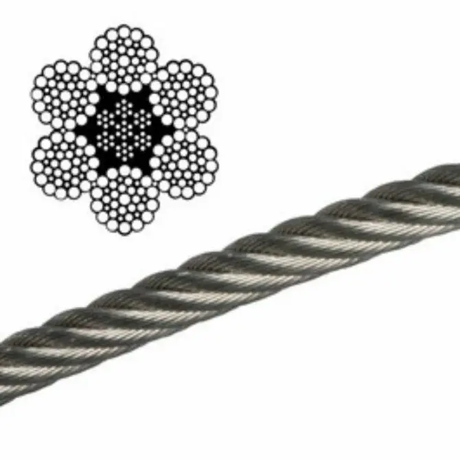 Galvanized Coated Wire Rope 5/16" Wire X 5/16" With Coating 1