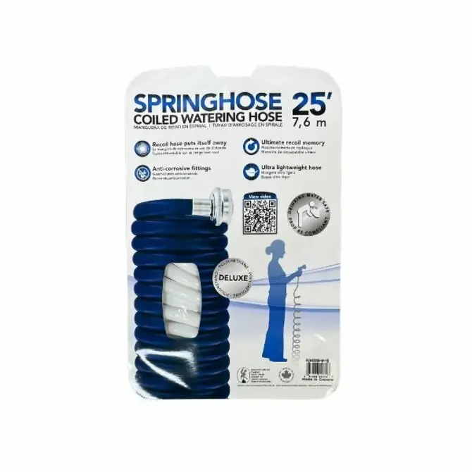 Plastair - Spring Hose - White - 25' 1