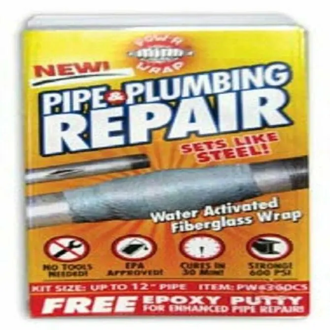 Pow-R-Wrap - Pipe And Plumbing Repair Kit  10" 1