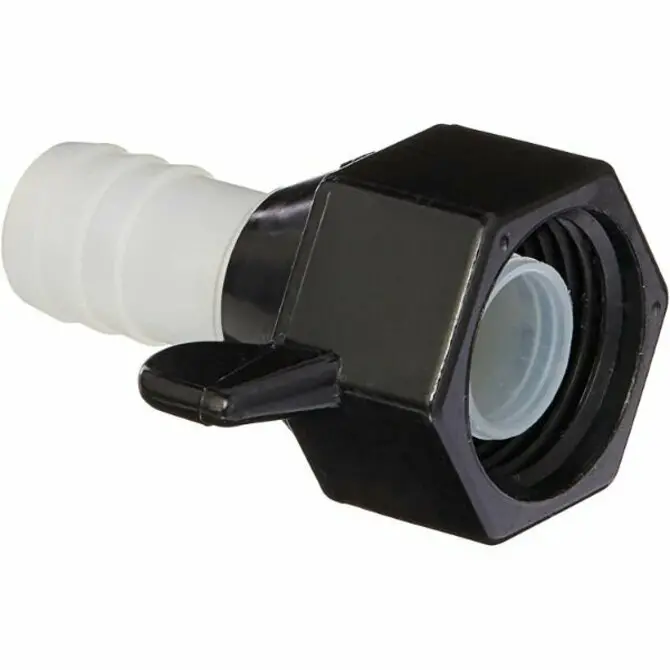 Shurflo - 1/2" X 14 Npt X 1/2" Barb Straight Wingnut Swivel Adapter 1