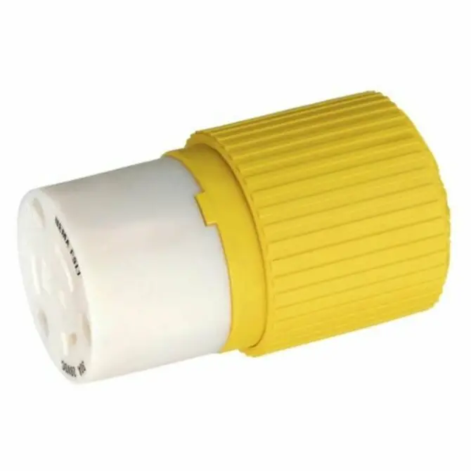 Hubbell - Yellow Electric Fishing Reel 30A 28V Dc, Female Connector 1