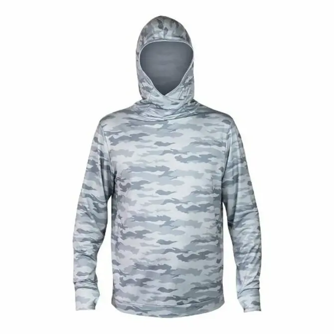 Xcel- Men's Threadx Hooded Pullover Long Sleeve Fishing Shirt W/Iceskin Facecover Sp21 1