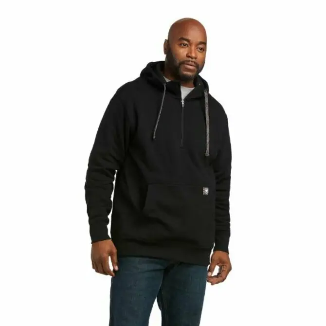 Ariat - Men's Rebar Workman 1/4 Zip Hoodie 1